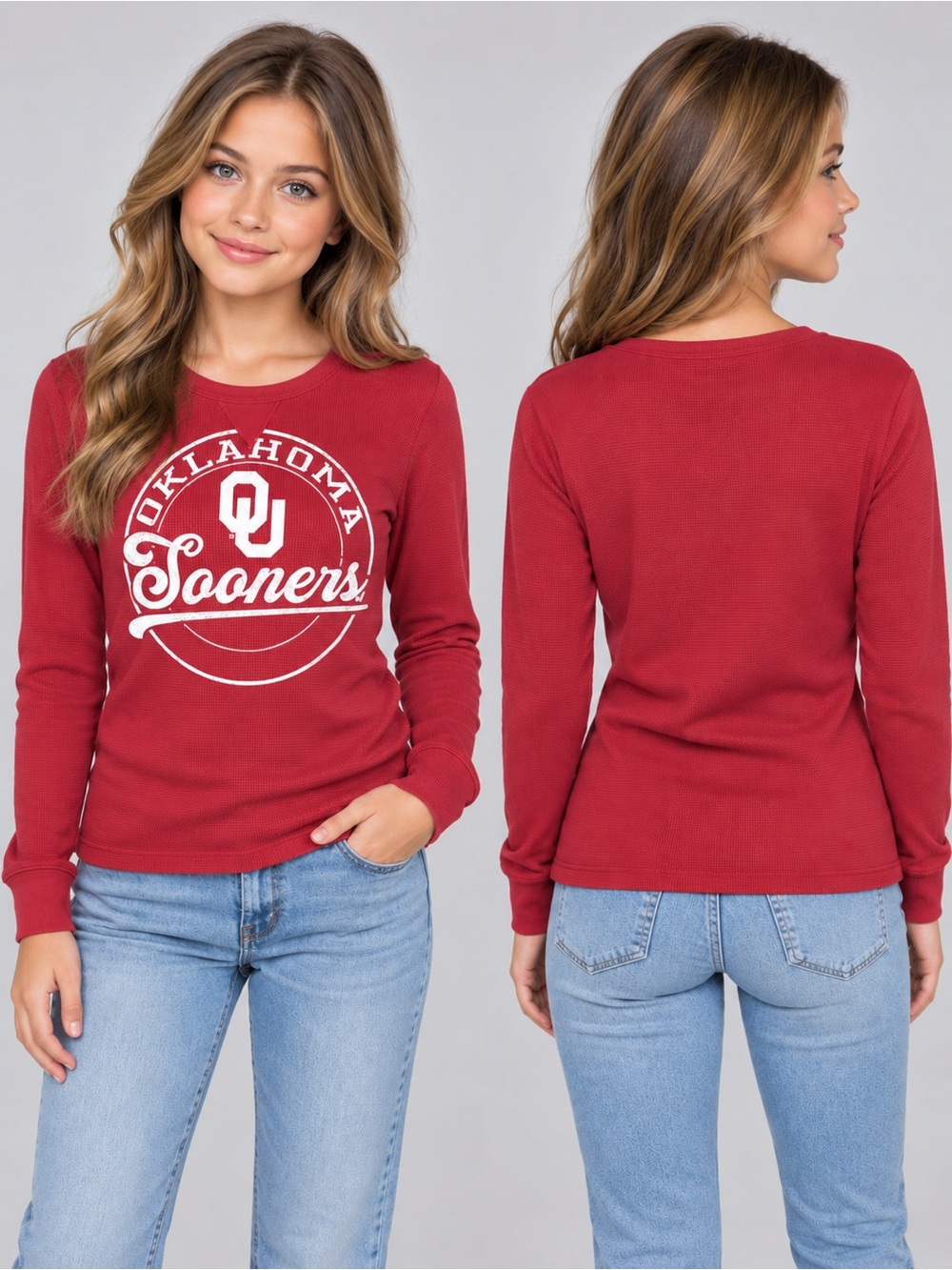 Target 🎯 Oklahoma Sooners Youth Crimson Long Sleeve Tee